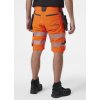 Reflexní strečové kraťasy Helly Hansen ICU CONSTRUCTION SHORTS CLASS 1 - ORANŽOVÁ/ŠEDÁ EBONY 2/6
