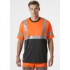 Reflexní tričko s krátkým rukávem ADDVIS CLASS 1 - ORANŽOVÁ/ŠEDÁ EBONY 1/6