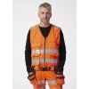 Reflexní vesta Helly Hansen ALNA 2.0 CONSTRUCTION ORANŽOVÁ/ŠEDÁ EBONY 1/9