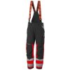 Reflexní zimní kalhoty s laclem Helly Hansen ALNA 2.0 CLASS 1 - ČERVENÁ/ŠEDÁ EBONY 1/2