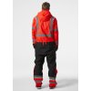 Reflexní zimní kombinéza s kapucí Hely Hansen UC-ME - HI-VIS ČERVENÁ/ŠEDÁ EBONY 2/7