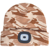 Čepice s LED lampou Červa DEEL - BÉŽOVÁ CAMOUFLAGE 2/3