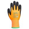 Polomáčené bezešvé rukavice Portwest Thermo Pro Ultra - ORANŽOVÁ/ČERNÁ 2/2