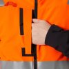 Reflexní bunda Helly Hansen ALNA 4X TECH - ORANŽOVÁ/EBEN 3/8