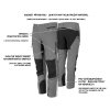 Strečové kalhoty Bennon FOBOS Trousers grey/black 2/7
