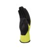 Polomáčené bezešvé rukavice Delta Plus APALLON VV733 - ZÁŘIVĚ ŽLUTÁ/ČERNÁ 1/2