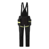 Nepromokavé kalhoty s laclem Portwest EV4 Shell - ČERNÁ 1/2