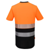 Reflexní tričko krátkým rukávem Portwest DX4 - ORANŽOVÁ/ČERNÁ 2/2