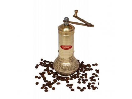 rucne zdobeny mlynek na kavu i koreni sozen vyska 15 cm