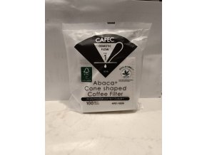 CAFEC ABACA+ filtry na 1 šálek kónický bělený (typ V60-02)