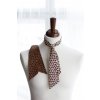 Dámská kravata (Ladies tie) "Kávová zrnka" / světlá