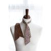 Dámská kravata (Ladies Tie) "Kávová zrnka" / tmavá