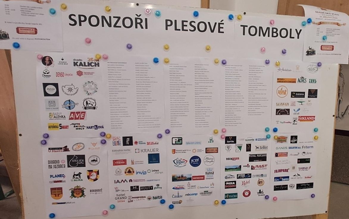 Podpora hasičského plesu