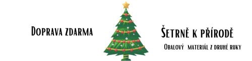 Doprava zdarma a obalový materiál z druhé ruky