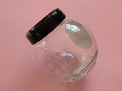 Skleněná dóza na pamlsky s víčkem Qlux 750 ml