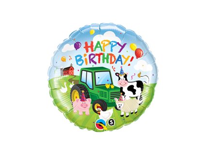 18"Fóliový balón Birthday Barnyard Farm