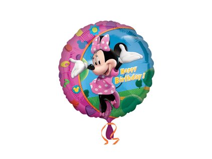18"Fóliový balón Minnie - Happy Birthday