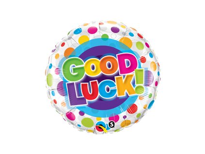 18"Fóliový balón Good Luck Colorful Dots