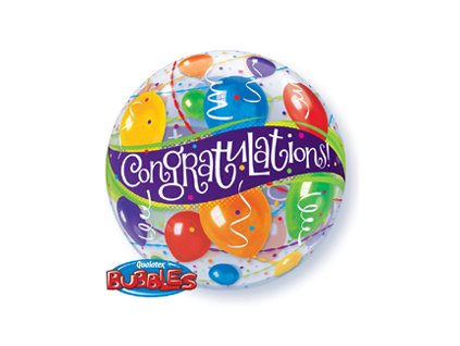 22" Balón Congratulations Balloons Bubble