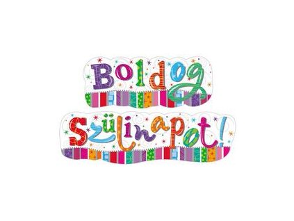 boldog szulinapot feliratu radiant banner 148 cm x 27 cm mb33589