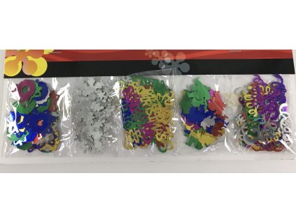 Glitterové vianočné konfety