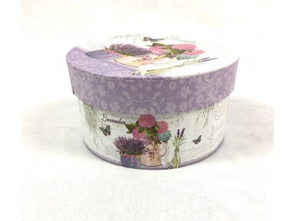 Darčeková krabica okrúhla - Lavender