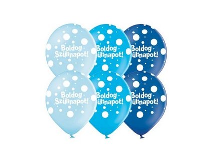 boldog szulinapot pottyos fius szinu lufi d80153rp