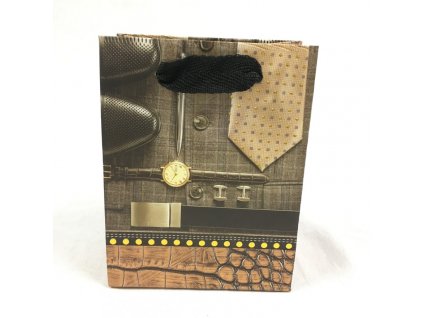 Darčeková taška mini - Béžová kravata