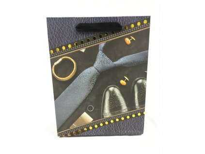 Darčeková taška mini - Modrá kravata