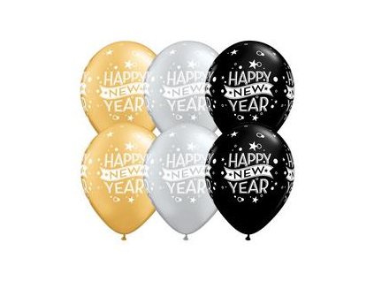 11 inch es new year confetti dots szilveszteri lufi q22741