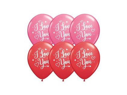 11 inch es i love you hearts script piros rozsaszin szerelmes lufi q57055