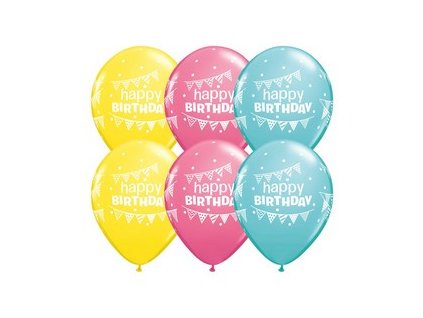 11 inch es birthday pennants and dots szulinapi lufi q50209