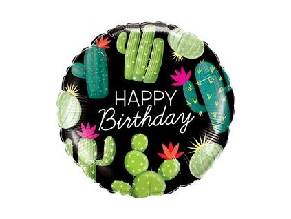18 inch es cactuses kaktusz mintas happy birthday szulinapi folia lufi q78662