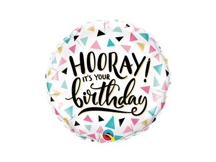 18 inch es hurra ma van a szulinapod hooray its your birthday szulinapi folia lufi q88076