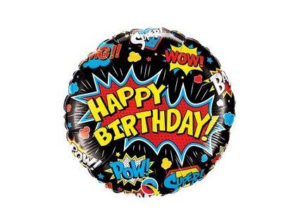 18 inch es szuperhos mintas birthday super hero black szulinapi folia lufi q88148
