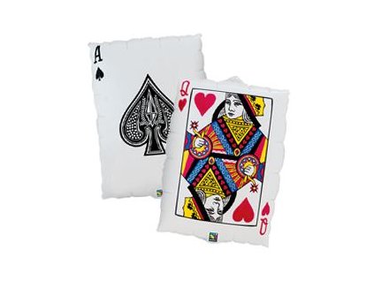 30 inch es kartyalap queen of hearts ace of spades folia lufi q16310