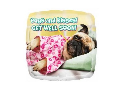 17 inch es avanti get well pugs kisses folia lufi n3659201