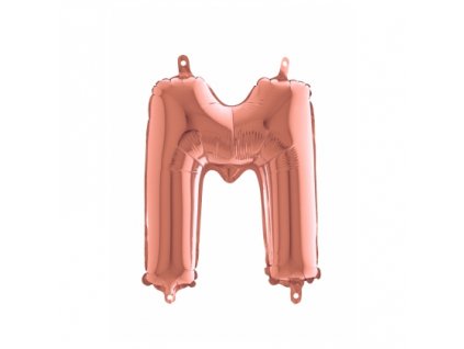 pismeno M male rose gold 420x420