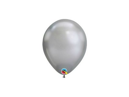 7 inch es chrome silver ezust kerek lufi 100 db csomag q85109