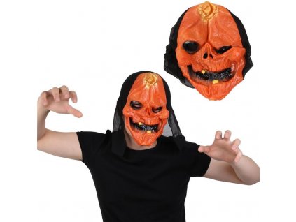 Inkedhalloween pumpkin skull mask halloween day LI