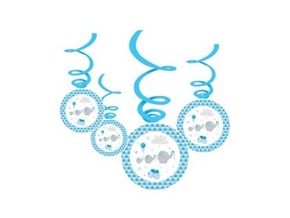 kek elefantos parti fuggodekoracio 6 db os m29485