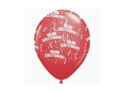 11 inch es boldog szuletesnapot sparkling burgundy bordo lufi q48008 5