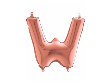 pismeno W male rose gold 420x420