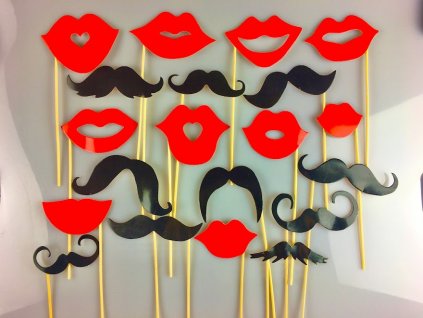 Fotodoplnky -  Kiss & Mustache