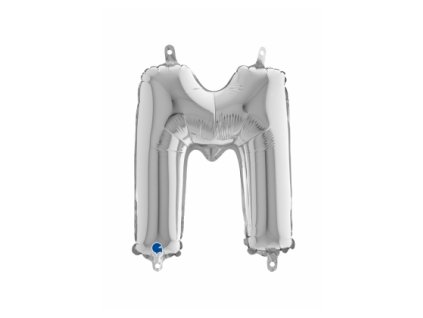 pismeno M male strieborne 420x420