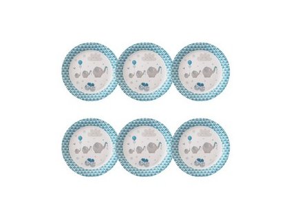 kek elefantos parti tanyer 6 db m29546