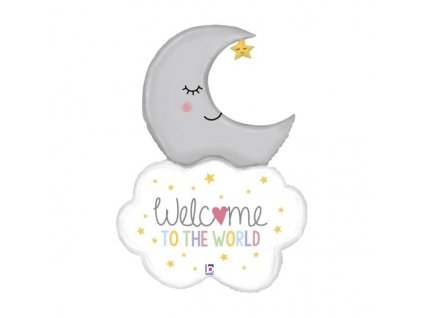BALONEK foliovy Mesic na mracku Welcome 107cm 7135974P(1)