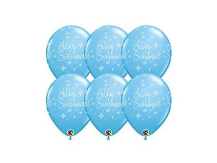 boldog szulinapot elegant vilagoskek lufi q72449