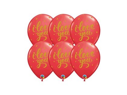 11 inch es i love you bold script red lufi 25 db csomag q90956