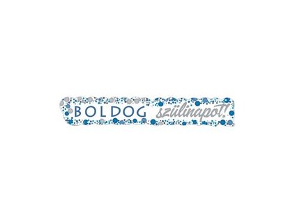 boldog szulinapot kek pasztell konfettis banner 148 cm x 27 cm mb29423